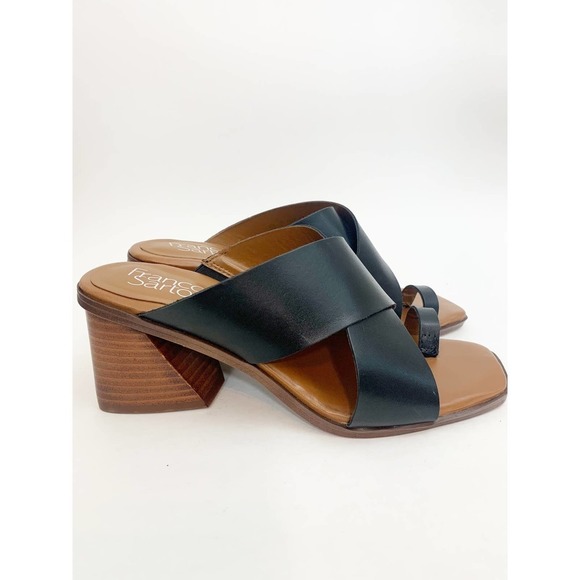 Franco Sarto Shoes - Franco Sarto Safia Block Heel Sandal in Black size 7M